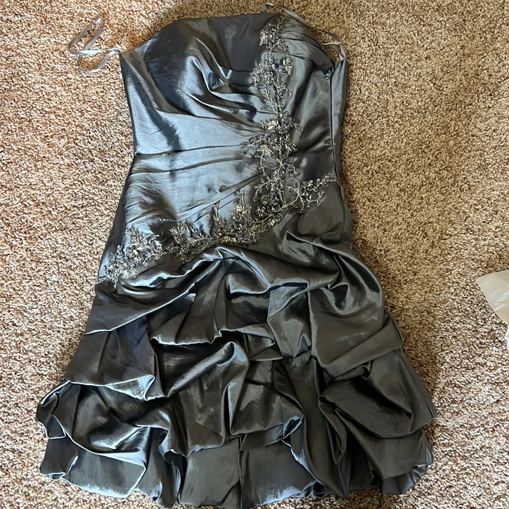 Strapless homecoming dress